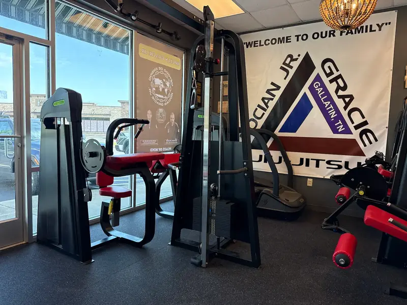 The strength and conditioning area at GMA in Gallatin, TN