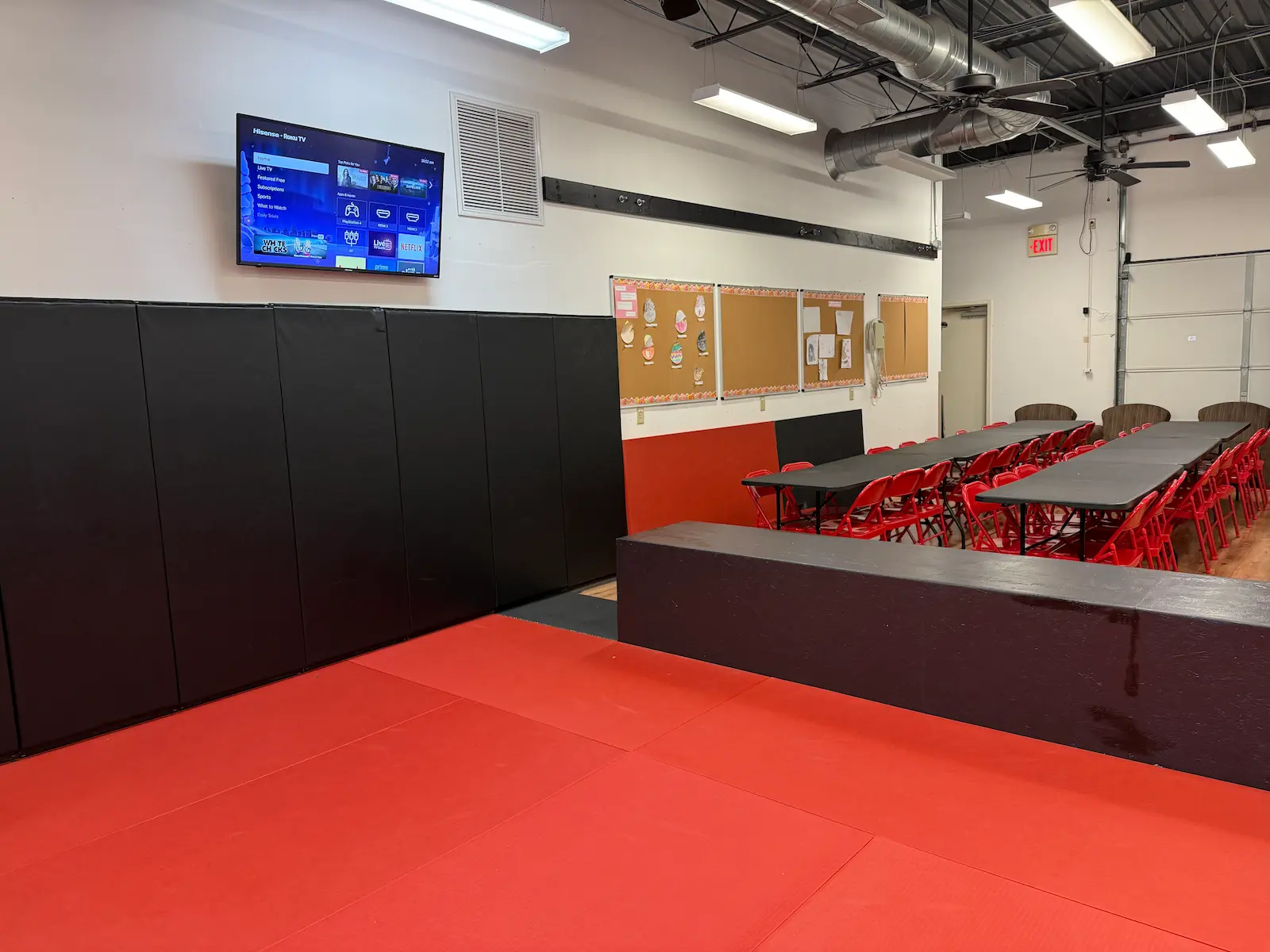 The private training area at GMA in Gallatin, TN, used for private lessons and video review
