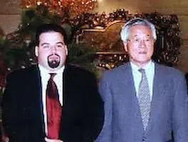 Professor Konrado with a martial arts legend