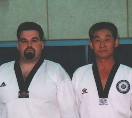 Professor Konrado with a martial arts legend