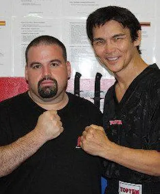 Professor Konrado with Don "The Dragon" Wilson