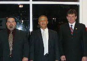 Professor Konrado with Grandmaster S.J. Kim