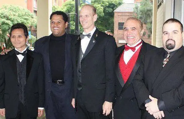 Professor Konrado with Grandmaster Y.K. Kim